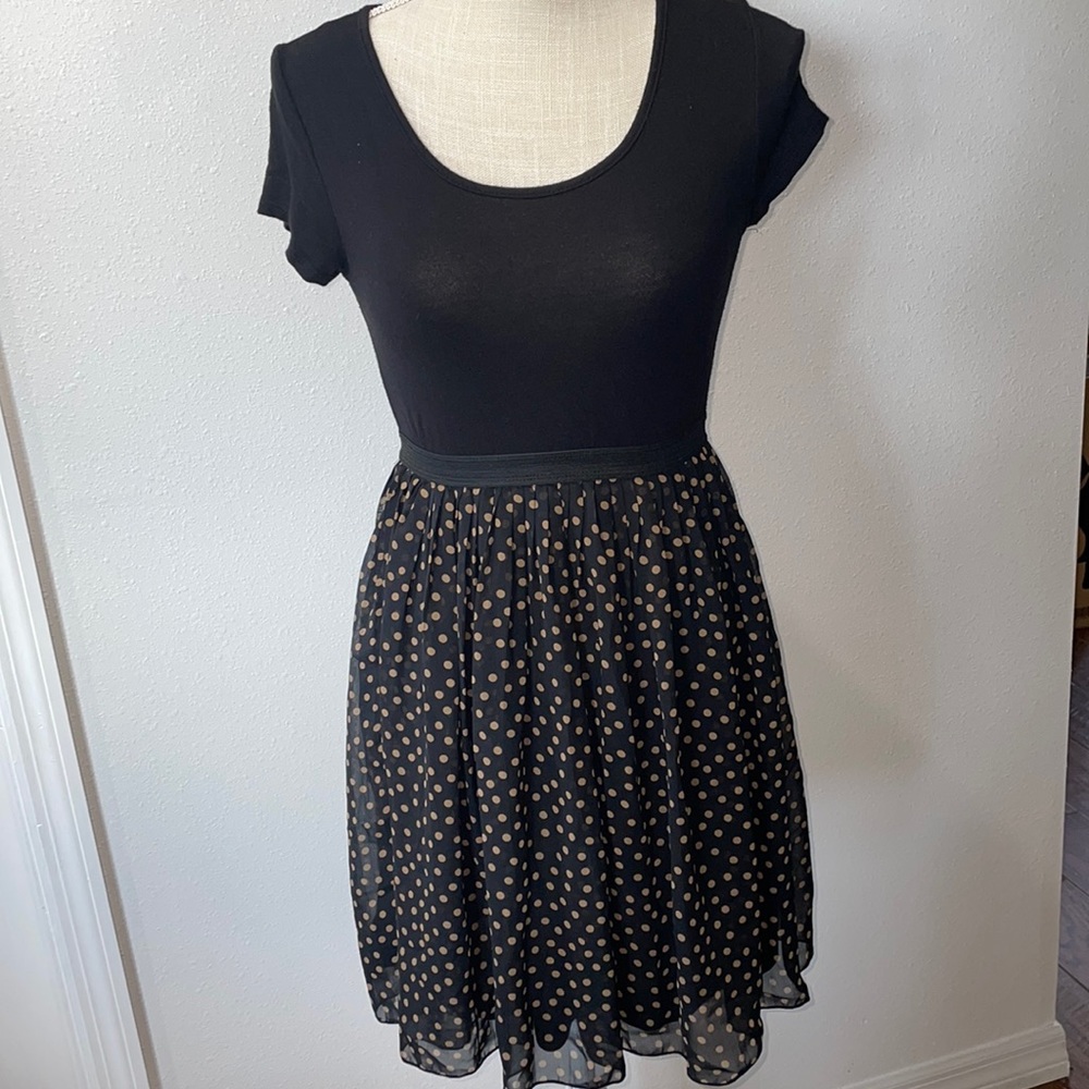 Juniors polka dot dress size small
